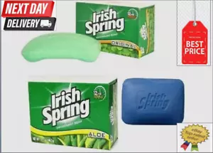 Irish Spring Soap Original , Aloe 3.7 oz Soap Bar With Multipack SPECIAL PRICE - Picture 1 of 7