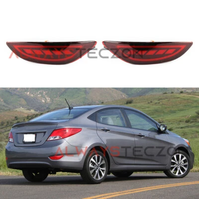 LED Rear Tail Light Brake Lamp For Hyundai Accent 2012 2013 2014 2015 2016 2017 - Imagem 1 de 4