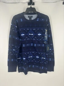 Polo Ralph Lauren Aztec Diamond Waffle Knit Thermal All Over Print AOP Mens Larg - Picture 1 of 6