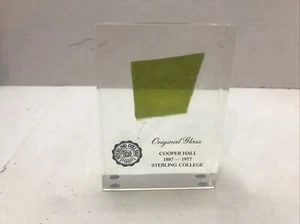 sterling College piece of glass from copper hall ￼ Memorabilia￼ - Picture 1 of 2