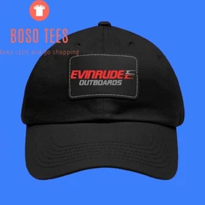 Evinrude Outboards Dad Hat with Leather Patch - Picture 1 of 2