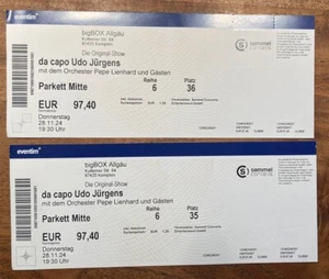 1 Ticket Udo Jürgens da capo in Kempten - Bild 1 von 1