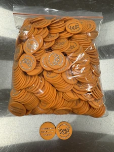 500 Orange Timezone Tokens/Chips from Wizard of Oz Arcade Coin Pusher - Picture 1 of 1