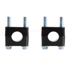 Pair 7/8'' 22mm Handlebars Risers Bar Mount Clamp for ATV Quad Pitpro Dirt Bike - Picture 1 of 10