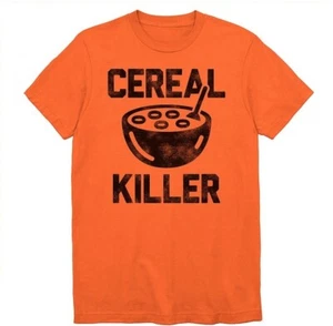 Cereal Killer T-Shirt Funny Foodie Pun Punny Humor Novelty Halloween Shirts N153 - Picture 1 of 4