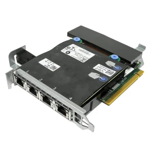 DELL Intel X540 2x 10GbE +2x GbE Ports Daughter Card 099GTM +Riser Card 08PX9W - Picture 1 of 3