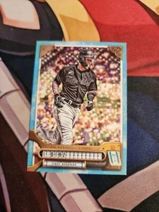 2022 Topps Gypsy Queen - Blue #2 Lewin Diaz /150 Florida Marlins - Picture 1 of 2