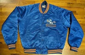 Vtg Denver Broncos Chalk Line NFL Jacket - LARGE - AFC Champ 87' Super Bowl XXII - Picture 1 of 24