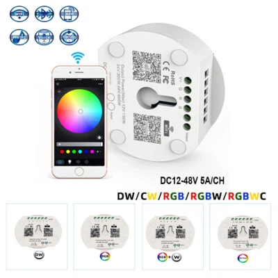 Led Smart Controller WiFi +Bluetooth-compatible Control RGBW RGB LED Strip light - Image 1 of 4