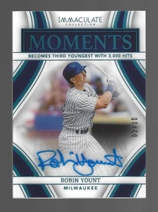 Robin Yount 2023 Panini Immaculate Collection Signatures Auto 2/10 👍 - Picture 1 of 3