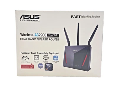 Asus AC1750 Dual Band Wireless Gigabit WiFi Router RT-AC66W - Image 1 of 4