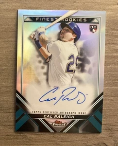 Topps Finest Cal Raleigh RC 2022 Auto Finest Rookies Variation #FRDA-CR Mariners - Imagen 1 de 2