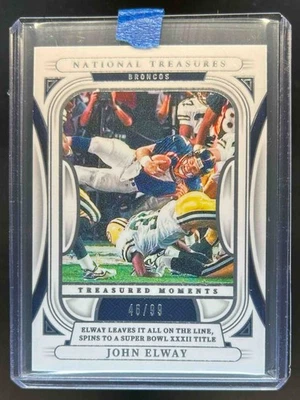 2024 National Treasures John Elway Treasured Moments #46/99 Broncos - Imagem 1 de 2