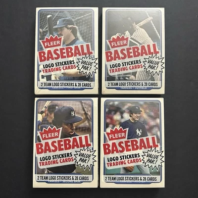 (4) 1982 Fleer CELLO Baseball Packs Cal Ripken Jr Rookies LOT Of 4 - Image 1 of 2