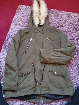 Womens Khaki Coat Size 14 - Image 1 of 3