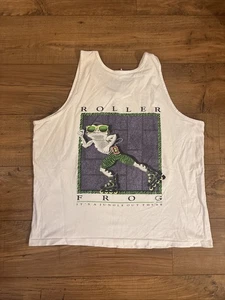 Vintage 90’s Lifeforms Roller Frog Tank Top Herren XL Made USA - Lesen - Bild 1 von 9