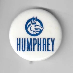 Hubert Humphrey Presidential Campaign Button 1 1/4" Cello 1968 - Bild 1 von 1