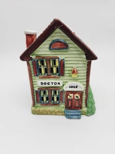 Weihnachtsdorf Porzellan Arztpraxis 1991 mit Originalkarton  - Bild 1 von 5