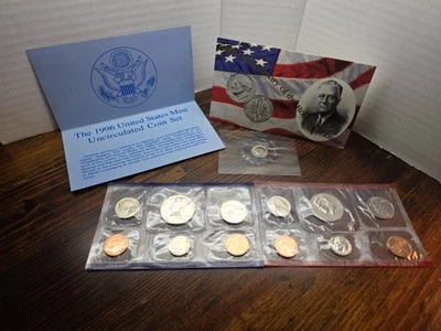 1996 P/D US Mint Set Coin Uncirculated 1996 W West Point Dime Included 11 Coins - Image 1 of 4