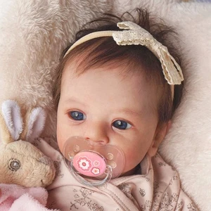 Realistic Reborn Baby Dolls 19" Cute Soft Body Feeding Kit Sweet Real Life Gifts - Picture 1 of 4