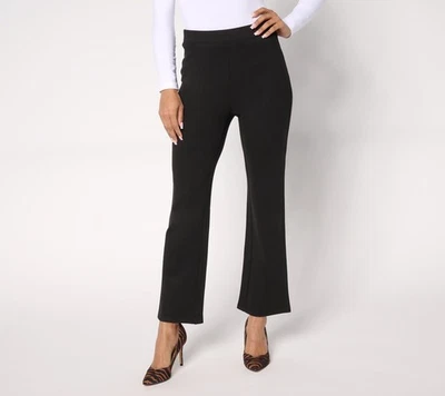 Pantalones para mujer Nicole by Nicole Miller talla M regulares negros A689889 Foto 1 de 4