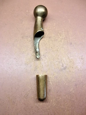 Vintage Brass Horse Hame Plus Bottom Protector for Walking Stick or Cane Topper - Image 1 of 4