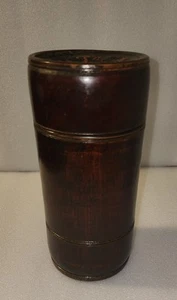 Chinesische Vintage Bambus Teedose/Kanister - Bild 1 von 23