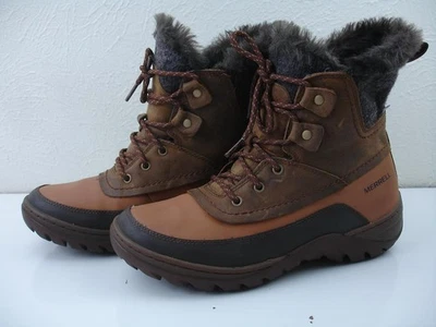 Merrell Women's sz 9 M Brown Sylva Mid Lace-Up Insulated Waterproof Boots J02092 - Image 1 of 4