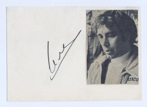 1968-79 Sechsmaliger Speedway Weltmeister IVAN MAUER handsignierte Karte 1976 - Bild 1 von 1