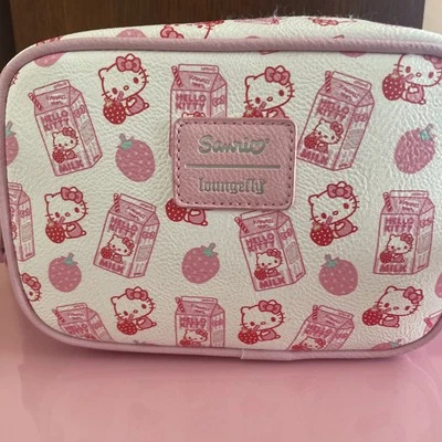 Hello Kitty by Sanrio Loungefly Strawberry Milk Crossbody Bag - Image 1 of 3