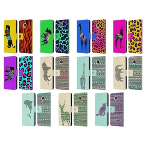 HEAD CASE DESIGNS PATTERNED SILHOUETTE LEATHER BOOK CASE FOR MOTOROLA PHONES - Picture 1 of 14