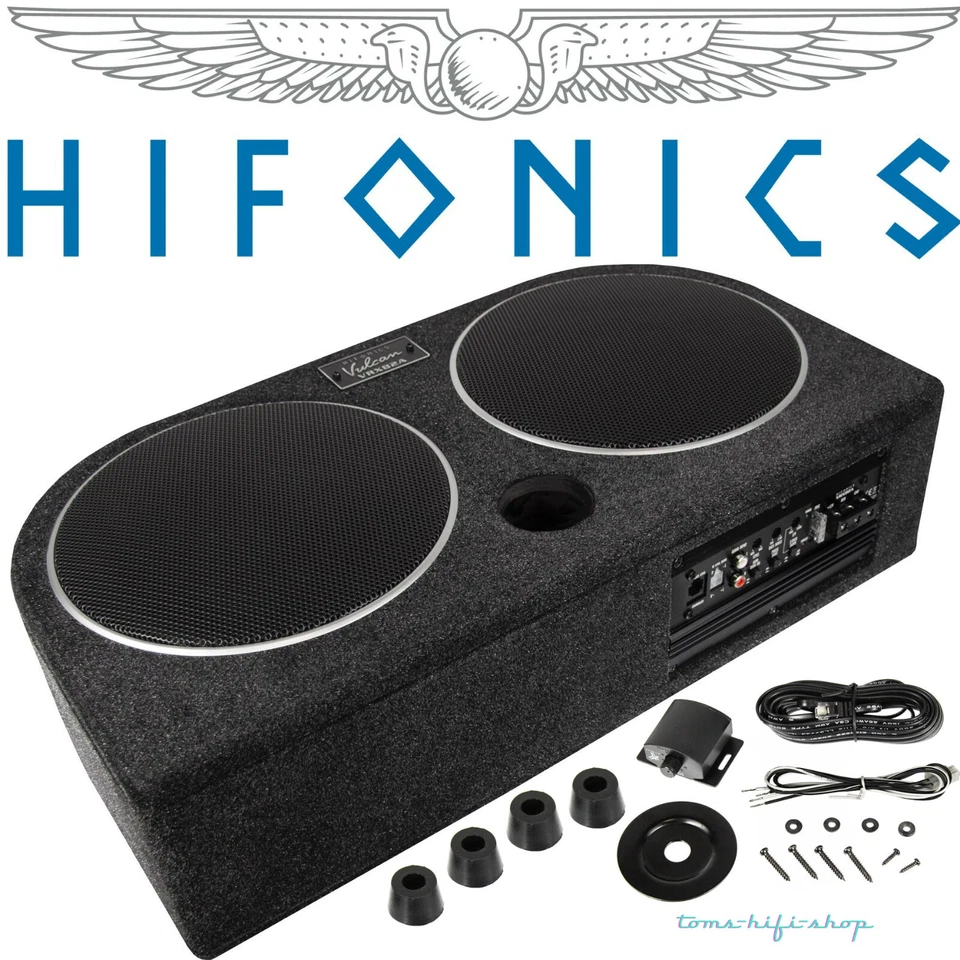 HIFONICS Subwoofer Reserveradmulde aktiv 400 Watt Aktivsubwoofer VRX82A 2x20cm - Bild 1 von 4