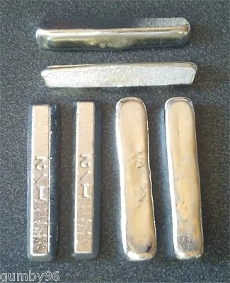 2 Ounces TIN metal Ingot 99.97% pure element Bullion - 56.7+ grams lb BAR