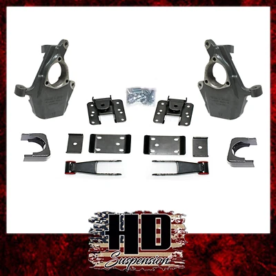 Kit flip de eixos de redução de queda 2007-2017 Silverado Sierra 1500 2"F 4"R - Imagem 1 de 4