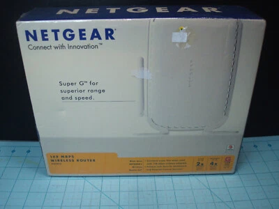 Netgear WGT624 Super-G 108 Mbps Wireless Firewall Router NEW SEALED - Image 1 of 3