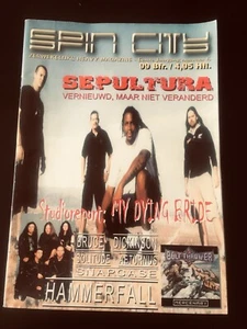 Spin City #5 1998 Magazine Sepultura My Dying Bride Solitude Aeturnus Hammerfall - Imagen 1 de 5