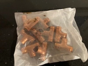 15mm Yorkshire Solder Ring Copper TEE YPS24 50782 Pack 10 - Picture 1 of 2
