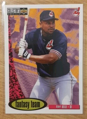 1996 COLLECTOR'S CHOICE ALBERT BELLE FANTASY TEAM #279 CLEVELAND INDIANS - Image 1 of 2