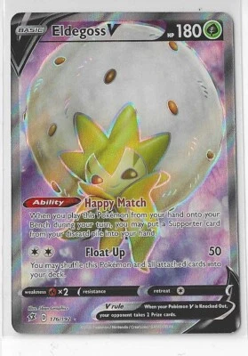 Eldegoss V (Full Art) 176/192 Swsh02: Rebel Clash Holo - Image 1 of 2