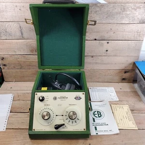 AUDIÓMETRO MINIATURA ECKSTEIN BROS. MODELO 60 CON AURICULARES EN ESTUCHE - Imagen 1 de 14