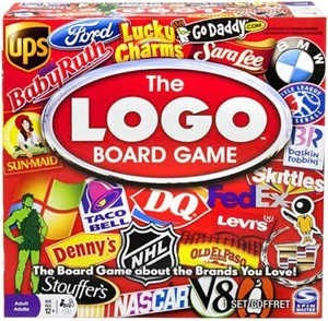 New LOGO Board Game Brand Trivia Spin Master 400 Cards First Edition Sealed NIB - Picture 1 of 2