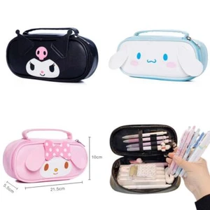 Bolsa de maquillaje Cinnamoroll My Melody Kuromi estuche lápiz cosmético almacenamiento portátil - Imagen 1 de 8