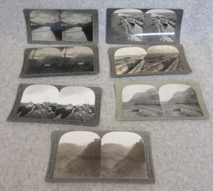 1913 PANAMA CANAL 1st SHIPS Passing & Culebra Cut  STEREOSCOPE STEREO-VIEW CARDS - Picture 1 of 1
