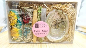 Blues Floral Sage Smudge Kit | Manifestation Kit - Bild 1 von 8