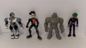 Bandai Teen Titans Go Figur Lot Slade Armor Robin Cyborg Cinderblock Beast Boy - Bild 1 von 1