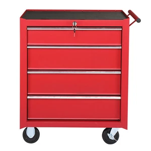 4-Drawer Rolling Tool Cart Tool Storage Cabinet Tool Organizer Box for Warehouse - Picture 1 of 13
