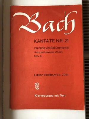 JS Bach: Cantata BWV 21 - Ich hatte viel Bekümmernis - Image 1 of 3