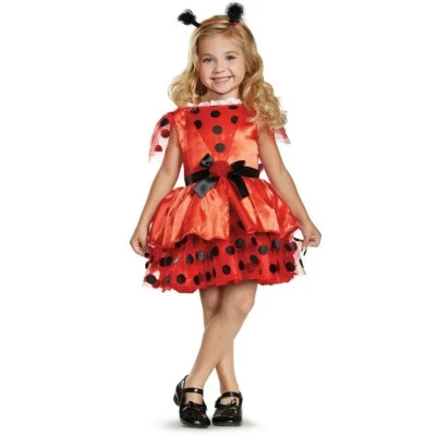 Disfraz Ladybug Niño Pequeño Vestido y Conjunto de Ala Talla 2T 3T Halloween Vestir Divertido Foto 1 de 3