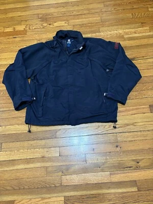 Chaps Ralph Lauren Mens Windbreaker Jacket Size XL Navy Blue Full Zip Nylon - Image 1 of 4