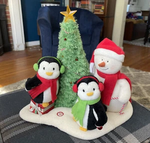2006 Hallmark Jingle Pals Very Merry Trio Singing Light Up Snowman Penguins - Picture 1 of 5